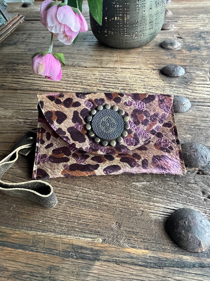 UPCYCLED Leather Hand wallet/purse