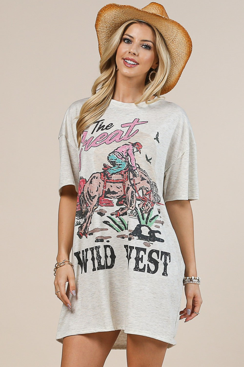 "Wild West" Graphic Shirt Dress BACK IN STOCK!!!
