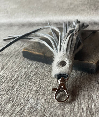 Leather Tassel clip for Luggage, Purses and/or Keys