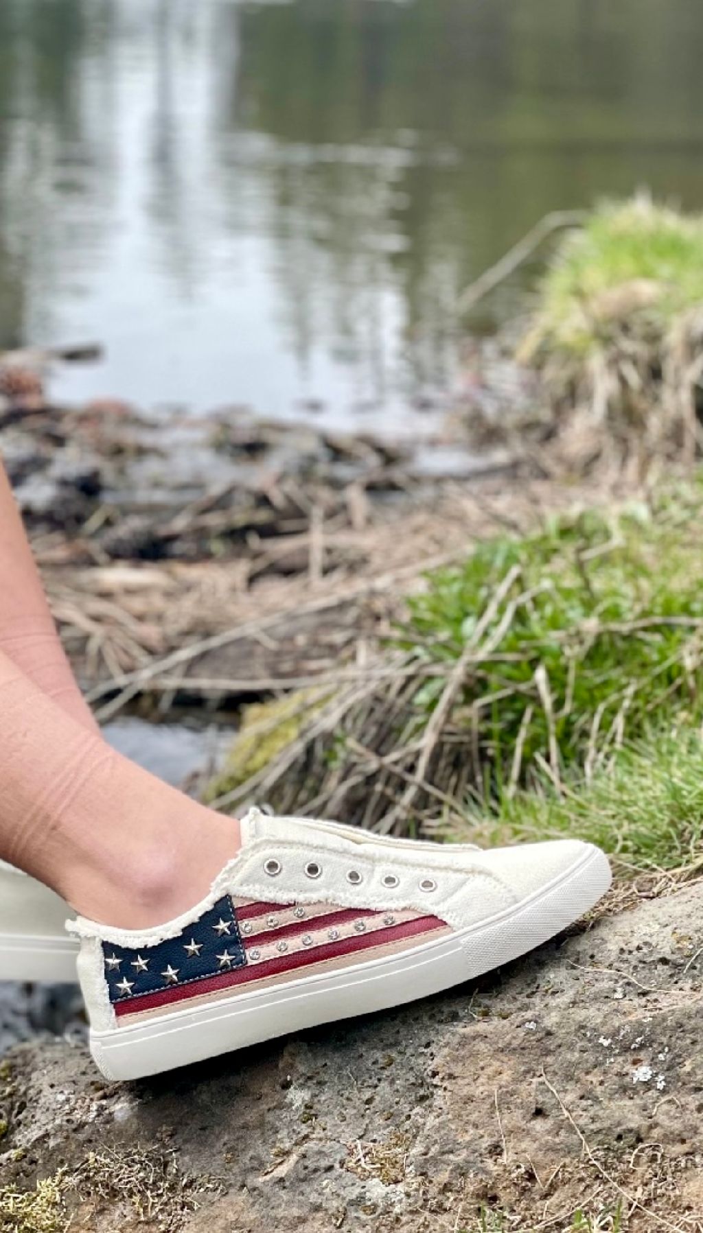 "Star Spangled" canvas shoes