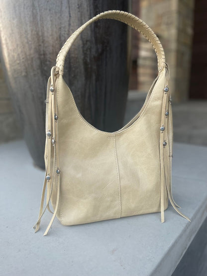 "Buckeye" Mini Leather Hobo Handbag