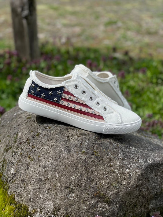 "Star Spangled" canvas shoes